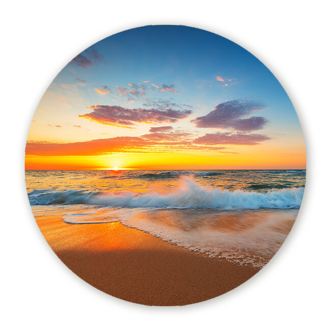 Sweet Living Wandcirkel Gouden Moment aan Zee