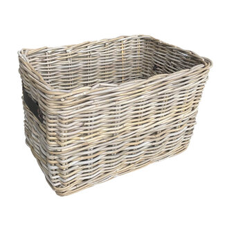Sweet Living Opbergmand Rotan Leder - Open