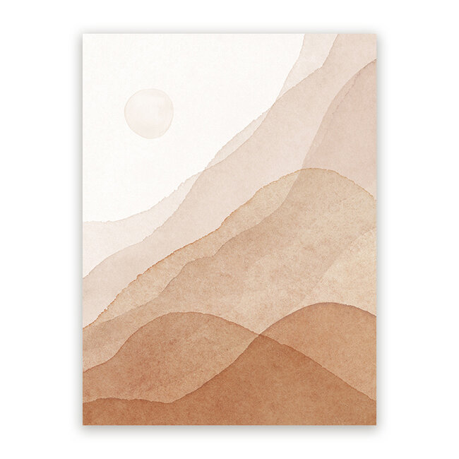 Sweet Living Schilderij Abstracte Bergen