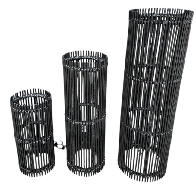 Sweet Living Bamboe Lamp Cilinder - Zwart