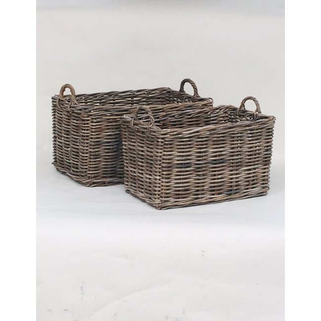 Sweet Living Rechthoekige Rotan Mand - Met Handvat