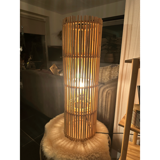 Sweet Living Bamboe Lamp Cilinder - Naturel