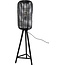 Sweet Living Rotan Vloerlamp Zwart - Ø36xH140 cm