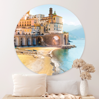 Sweet Living Wandcirkel Ochtend in Amalfi