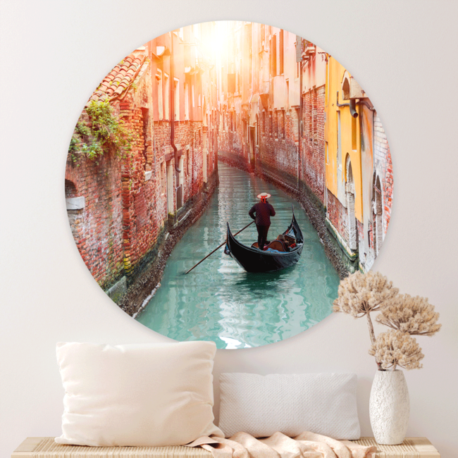 Sweet Living Wandcirkel Gondel - Venetië