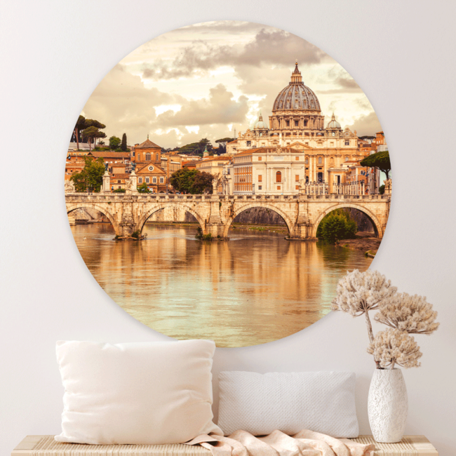 Sweet Living Wandcirkel Gondel - St-Pietersbasiliek - Rome