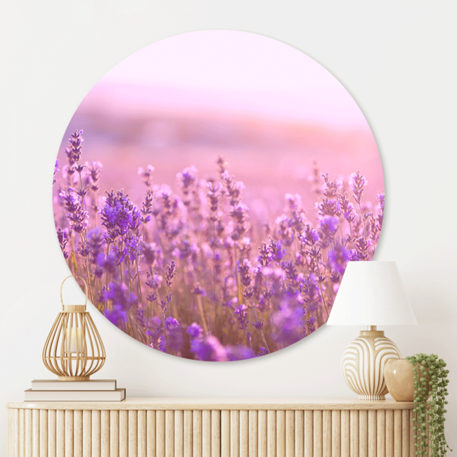 Sweet Living Wandcirkel Lavendelbloemen