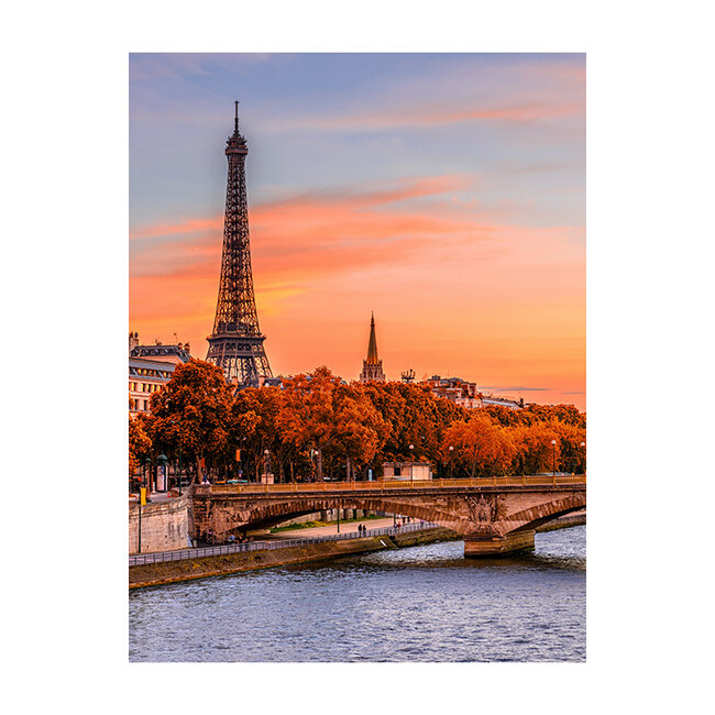 Sweet Living Schilderij Herfst in Parijs - Staand