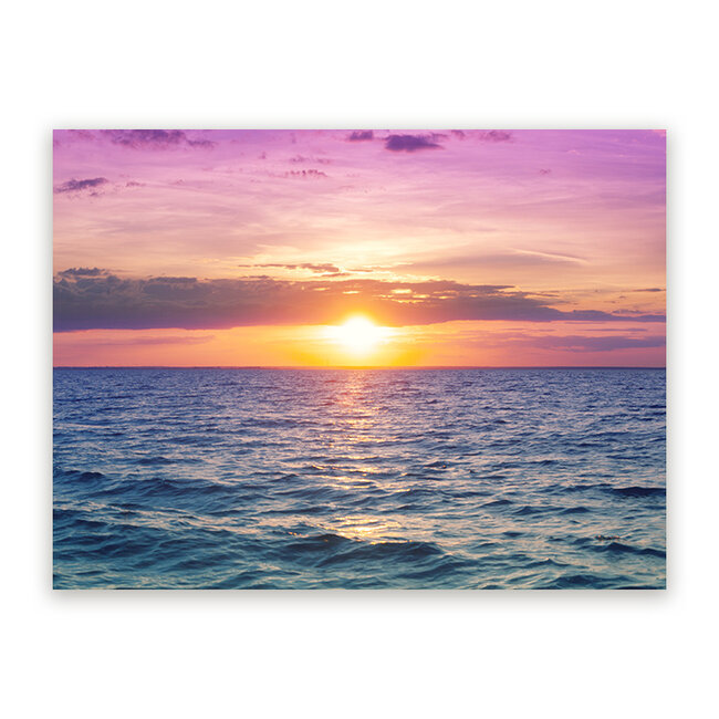 Sweet Living Schilderij Zonsopkomst boven Zee - Liggend