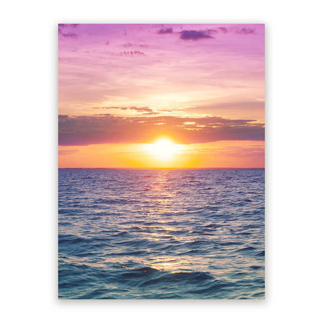 Sweet Living Schilderij Zonsopkomst boven Zee - Staand