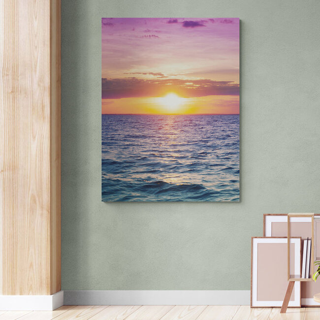 Sweet Living Schilderij Zonsopkomst boven Zee - Staand