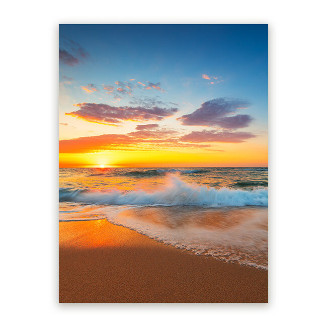 Sweet Living Schilderij Gouden Moment aan Zee - Staand