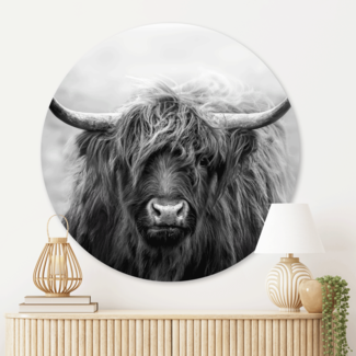 Sweet Living Wandcirkel Schotse Blik - Zwart Wit Sweet Living Wandcirkel Schotse Blik - Zwart Wit