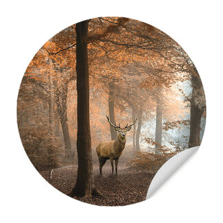 Sweet Living Muursticker Hert in Herfstbos Sweet Living Muursticker Hert in Herfstbos