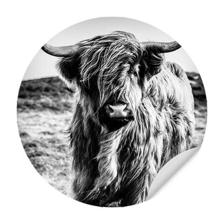 Sweet Living Muursticker Wild Highland Beauty Zwart Wit Sweet Living Muursticker Wild Highland Beauty Zwart Wit