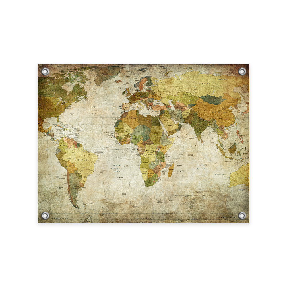 Tuinposters Wereldkaarten