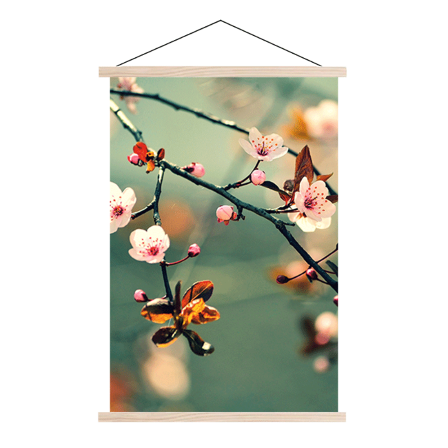 Sweet Living Schoolplaat Kersenbloem - Textielposter