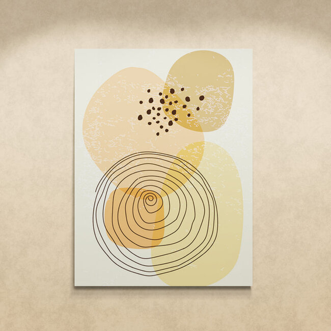 Sweet Living Schilderij Abstracte Jaarringen - Staand