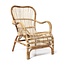 Sweet Living Rotan Loungestoel Naturel - 67x80xH86 cm