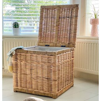 Sweet Living Rotan Opbergmand Vierkant - Naturel Sweet Living Rotan Opbergmand Vierkant - Naturel