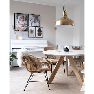 Sweet Living Rotan Kuipstoel Tess - 65x55xH80 cm - Naturel