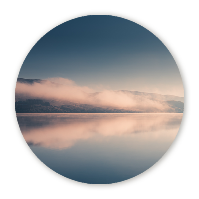 Sweet Living Wandcirkel Mirror Lake Mornings