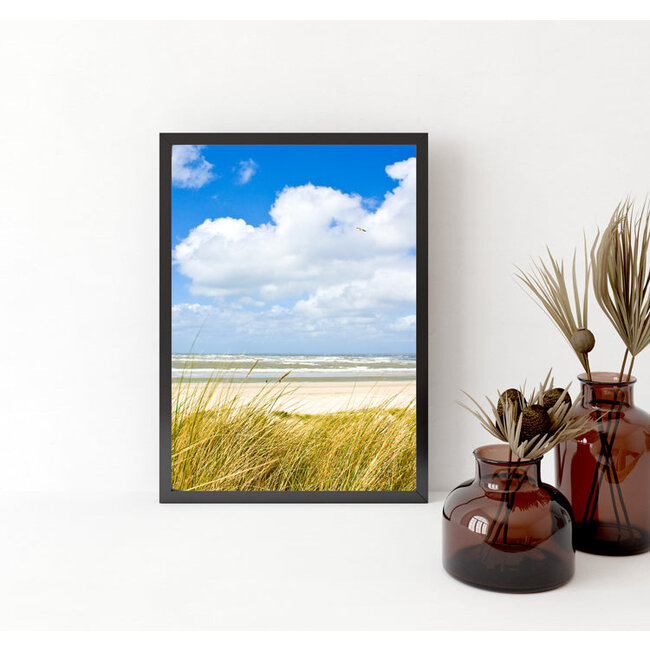 Sweet Living Poster in Lijst Strand aan de Noordzee