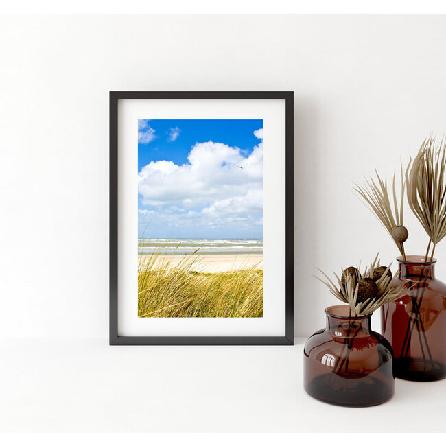 Sweet Living Poster in Lijst Strand aan de Noordzee