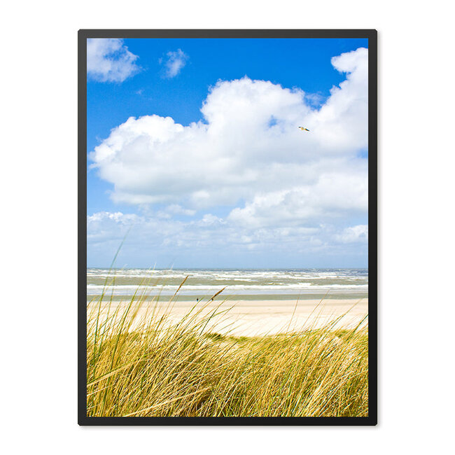 Sweet Living Poster in Lijst Strand aan de Noordzee