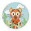 Sweet Living Muurcirkel Tijger - Papieren Dieren - Kinderkamer