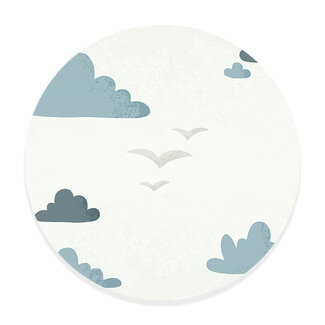 Sweet Living Muurcirkel Born to be Free Vogels - Kinderkamer