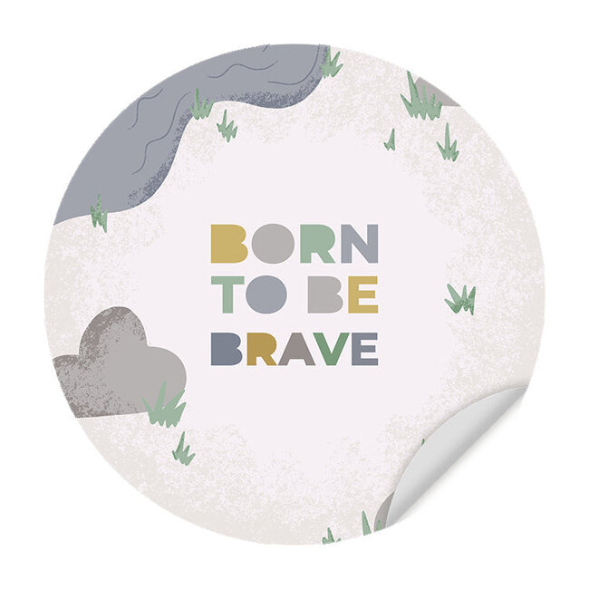 Sweet Living Behangcirkel - Born to be Brave - Kinderkamer - Behangsticker
