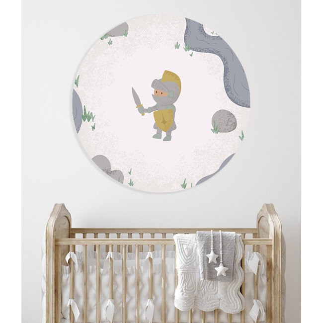 Sweet Living Behangcirkel - Born to be Brave - Ridder - Kinderkamer - Behangsticker