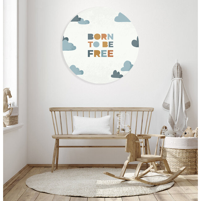 Sweet Living Behangcirkel - Born to be Free - Kinderkamer - Behangsticker