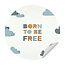 Sweet Living Behangcirkel - Born to be Free - Kinderkamer - Behangsticker
