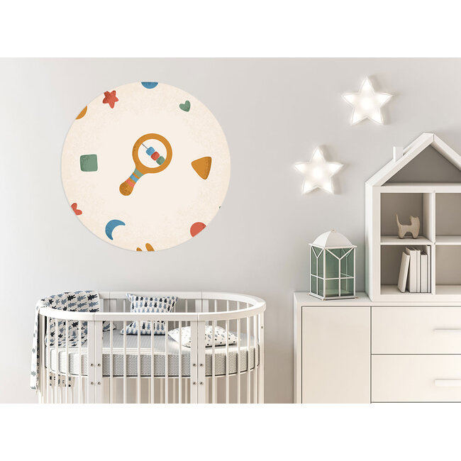 Sweet Living Behangcirkel - Born to Me Rammelaar - Kinderkamer - Behangsticker