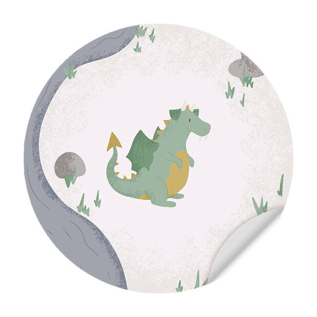 Sweet Living Muursticker - Born to be Brave Draakje - Kinderkamer