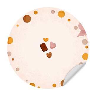 Sweet Living Muursticker - Born to Sweet Love Candy - Kinderkamer