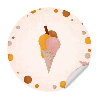 Sweet Living Muursticker - Born to Sweet IJsje - Kinderkamer - Wandsticker