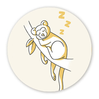 Sweet Living Muurcirkel Slapend Aapje - Kinderkamer