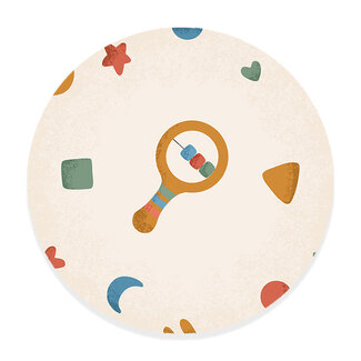 Sweet Living Muurcirkel Born to be Me Rammelaar - Kinderkamer