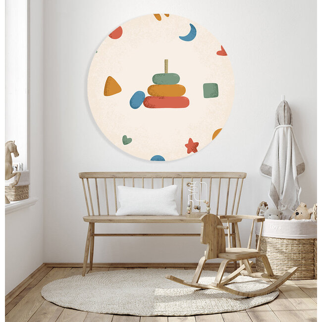 Sweet Living Muurcirkel Born to be Me Stapelringen - Kinderkamer