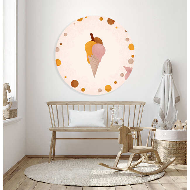Sweet Living Muurcirkel Born to be Sweet Ijsje - Kinderkamer