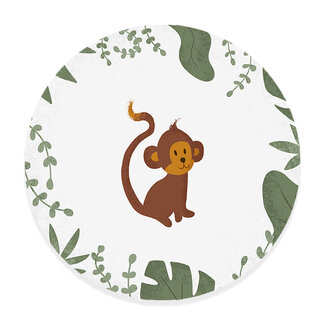 Sweet Living Muurcirkel - Born to be Wild Aapje - Kinderkamer