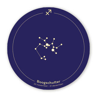 Sweet Living Geboortecirkel - Boogschutter - Sterrenbeeld - Babykamer Muurcirkel