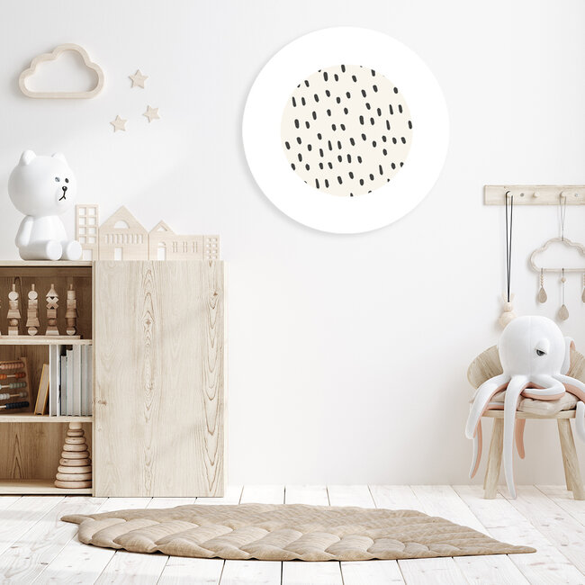 Sweet Living Muurcirkel Basic Grijs - Kinderkamer