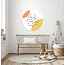 Sweet Living Muurcirkel Basic Geel/Oranje - Kinderkamer