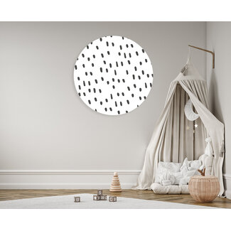 Sweet Living Muurcirkel Basic Grijs II - Kinderkamer