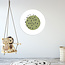 Sweet Living Muurcirkel Basic Groen/Stippen II - Kinderkamer