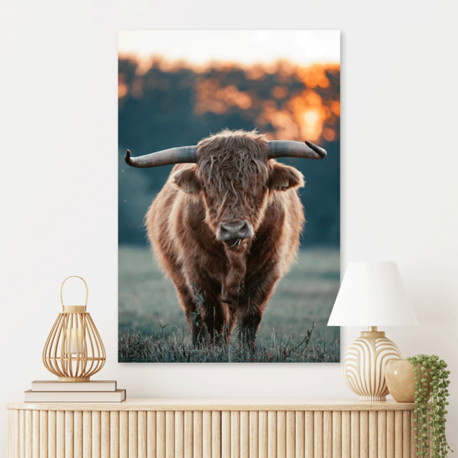 Sweet Living Schilderij Krachtig Grazend - Staand